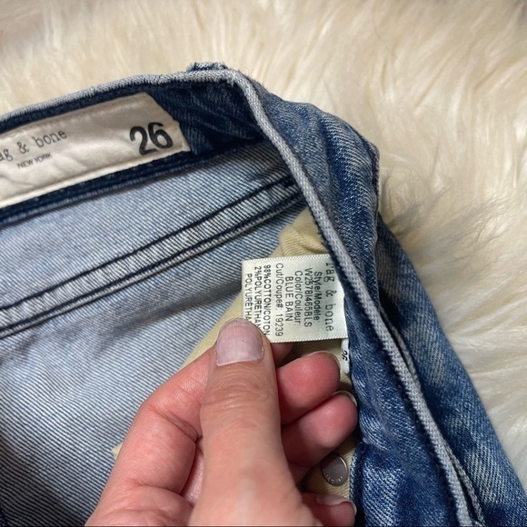 Rag & Bone Blue Bain Iver Capri Jeans - Picture 8 of 11